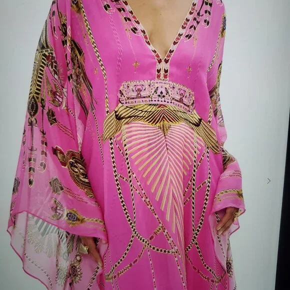 Long Kaftan with waist detail Song of the Scarab - Camilla - Picture 5 of 10